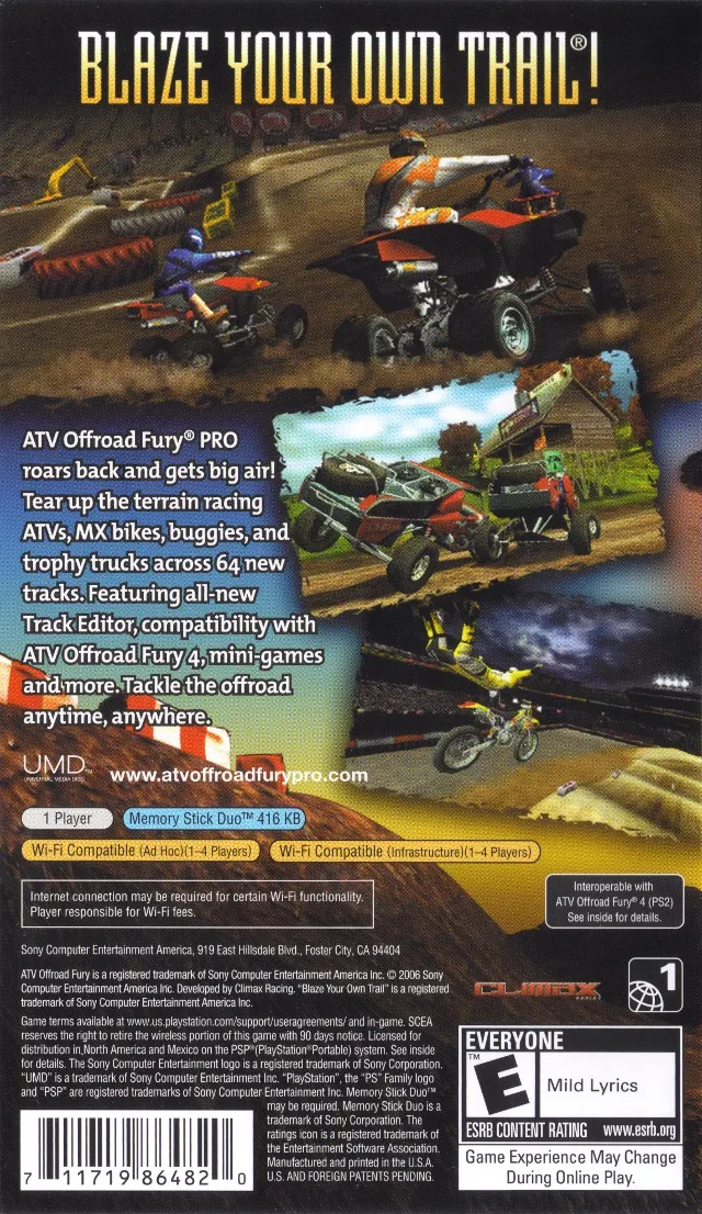 ATV Offroad Fury Pro box back