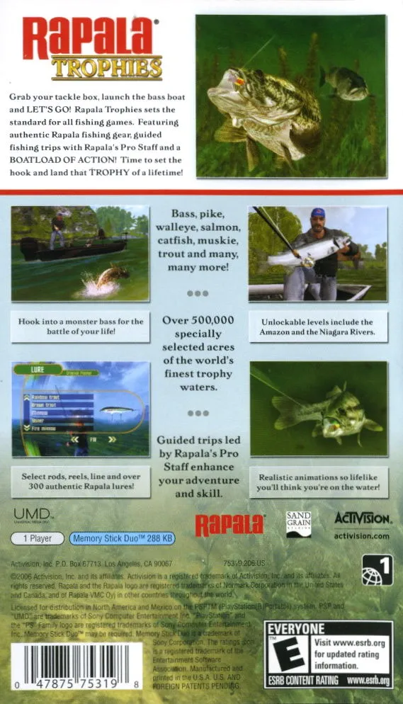 Rapala Trophies box back