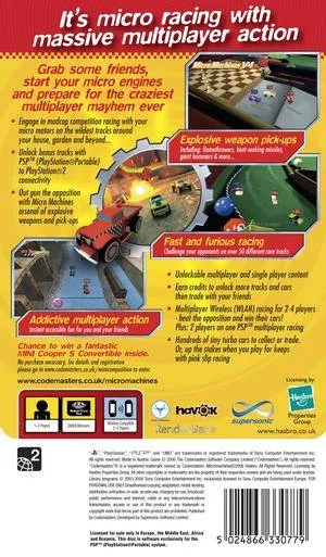 Micro Machines V4 box back