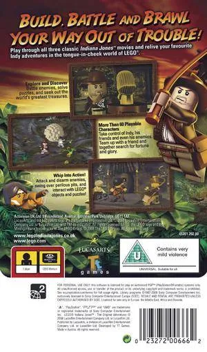 LEGO Indiana Jones: The Original Adventures box back