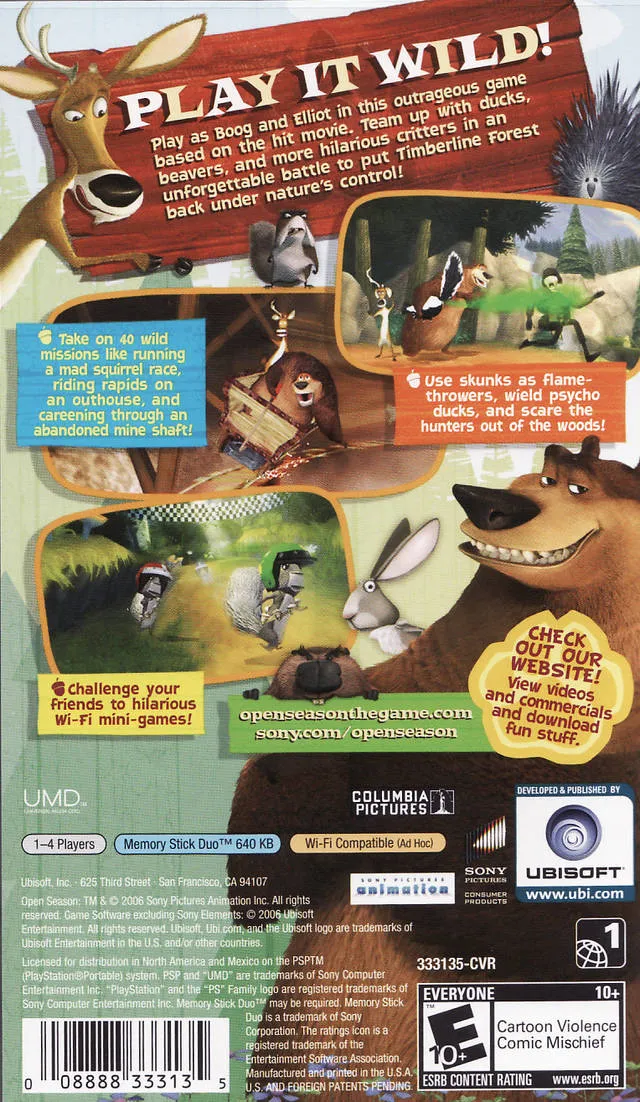 Open Season box back