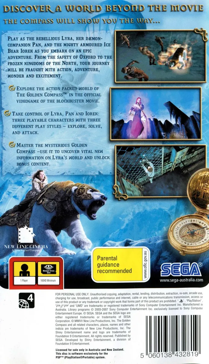 The Golden Compass box back