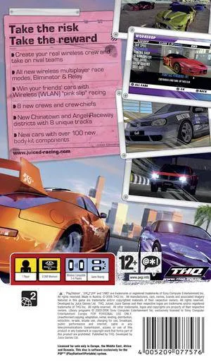 Juiced: Eliminator box back