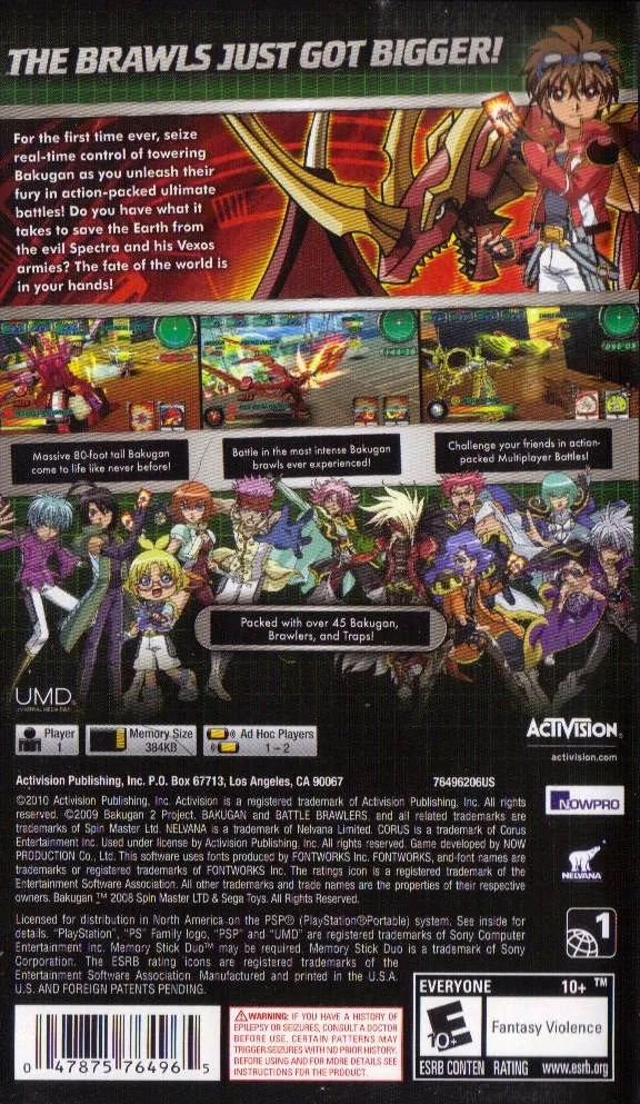 Bakugan: Defenders of the Core box back