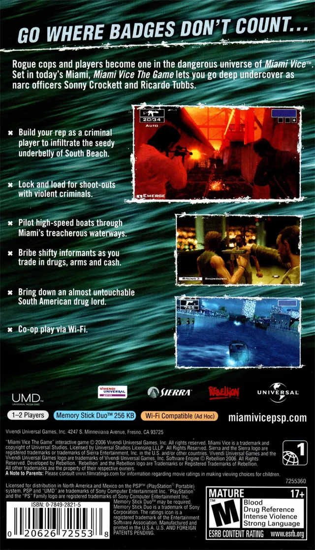 Miami Vice box back