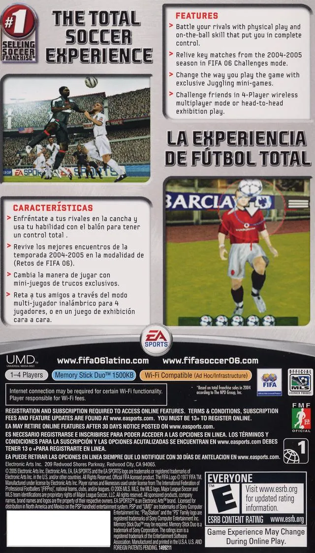 FIFA Soccer 06 box back