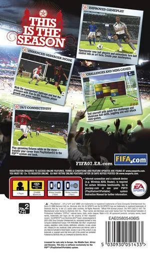 FIFA Soccer 07 box back