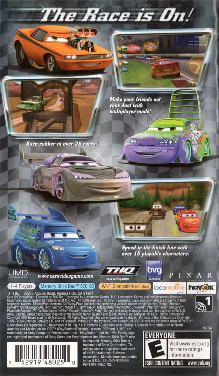 Cars box back