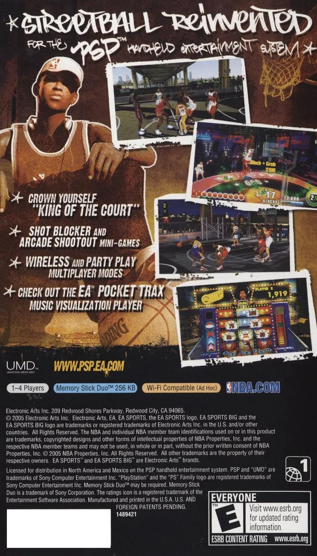 NBA Street Showdown box back