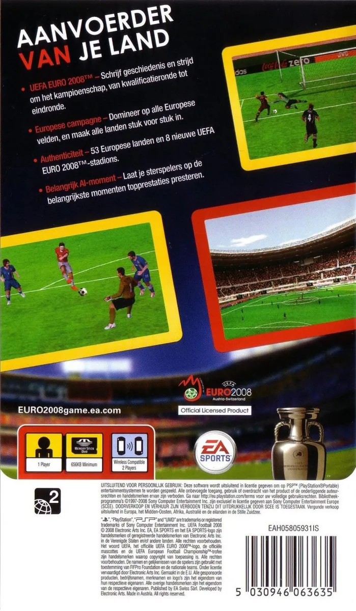 UEFA Euro 2008 box back