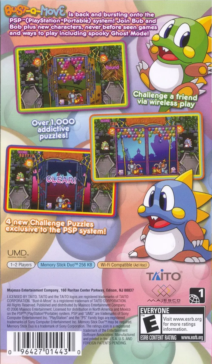 Bust-a-Move Deluxe box back