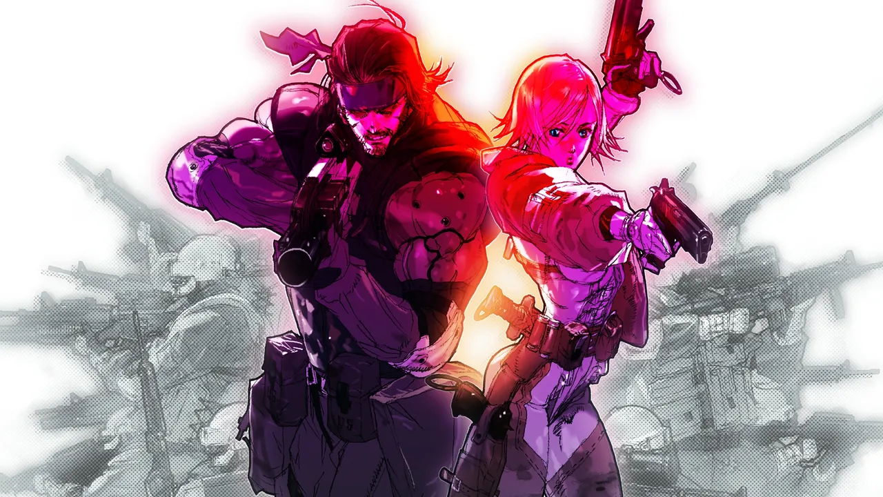 Backdrop artwork for Metal Gear Ac!d