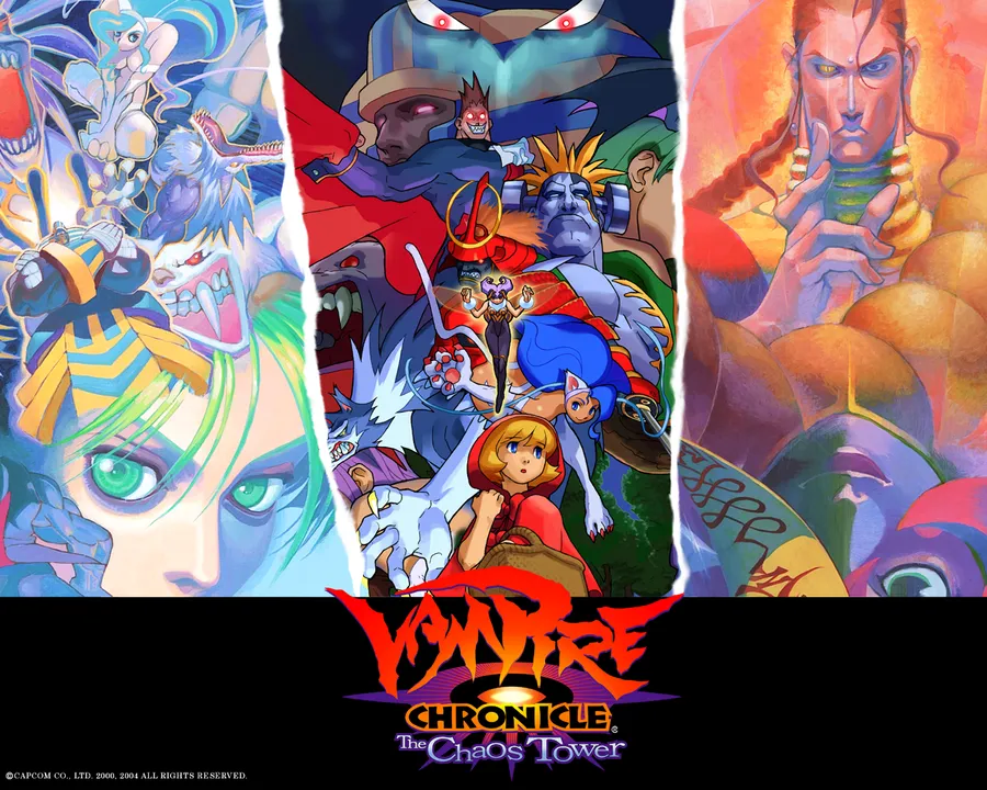 Backdrop artwork for Darkstalkers Chronicle: The Chaos Tower