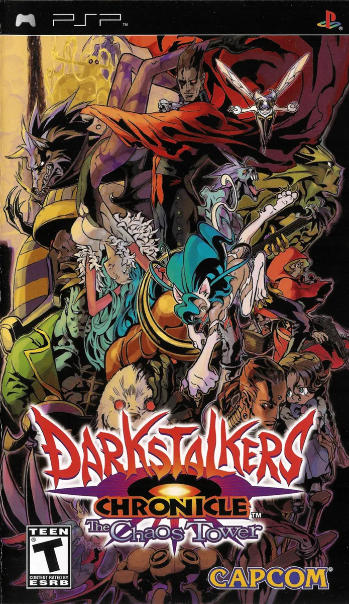 Darkstalkers Chronicle: The Chaos Tower box art
