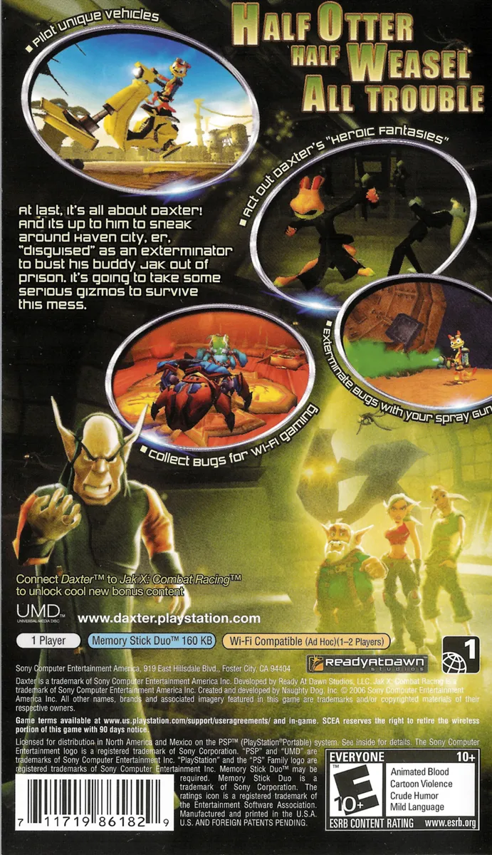 Daxter box back