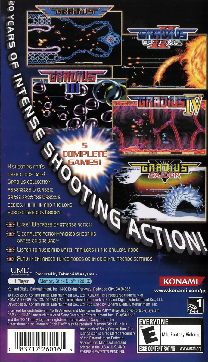 Gradius Collection box back