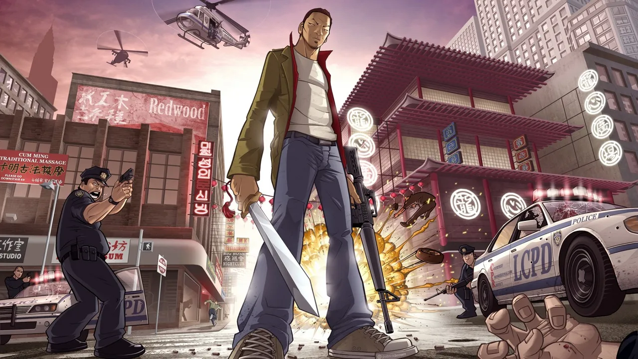Backdrop artwork for Grand Theft Auto: Chinatown Wars