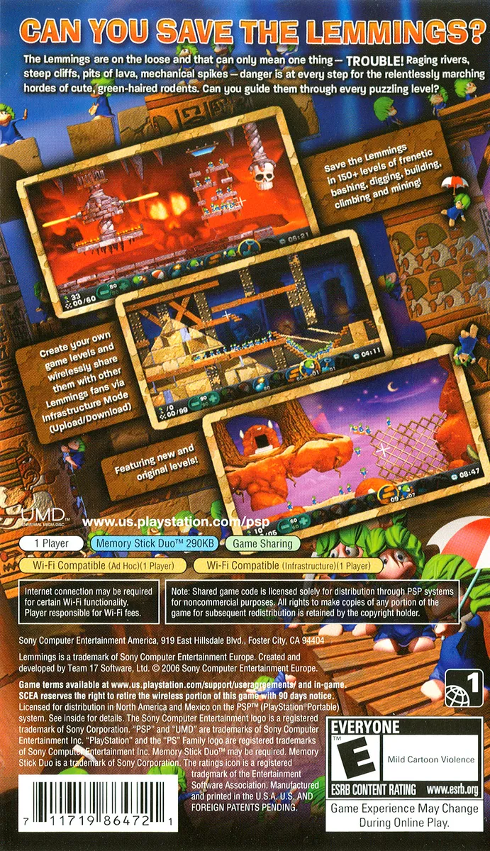 Lemmings box back