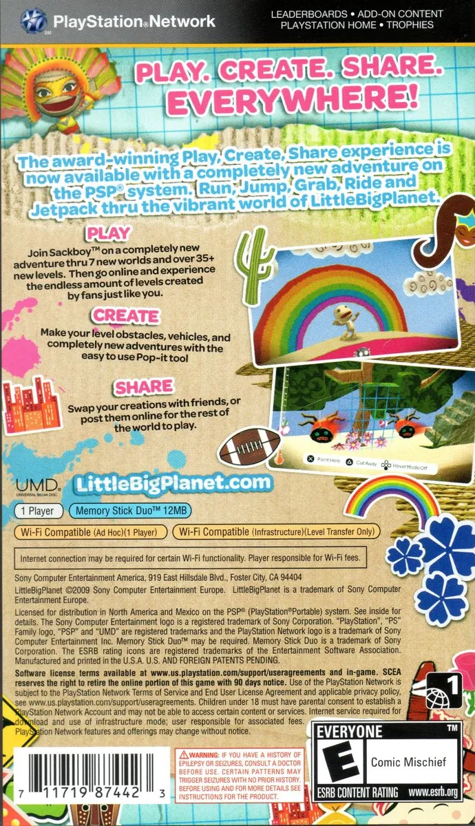 LittleBigPlanet box back