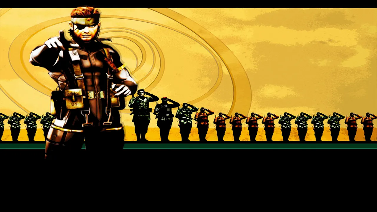 Backdrop artwork for Metal Gear Solid: Portable Ops Plus