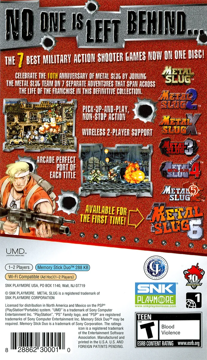 Metal Slug Anthology box back