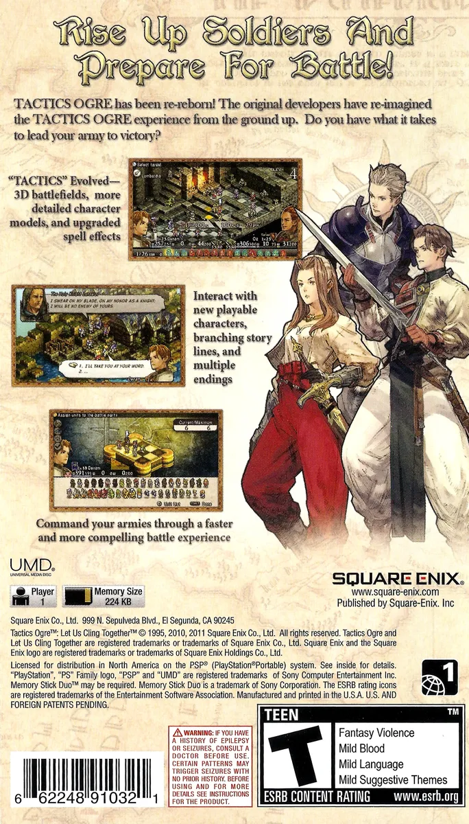 Tactics Ogre: Let Us Cling Together box back
