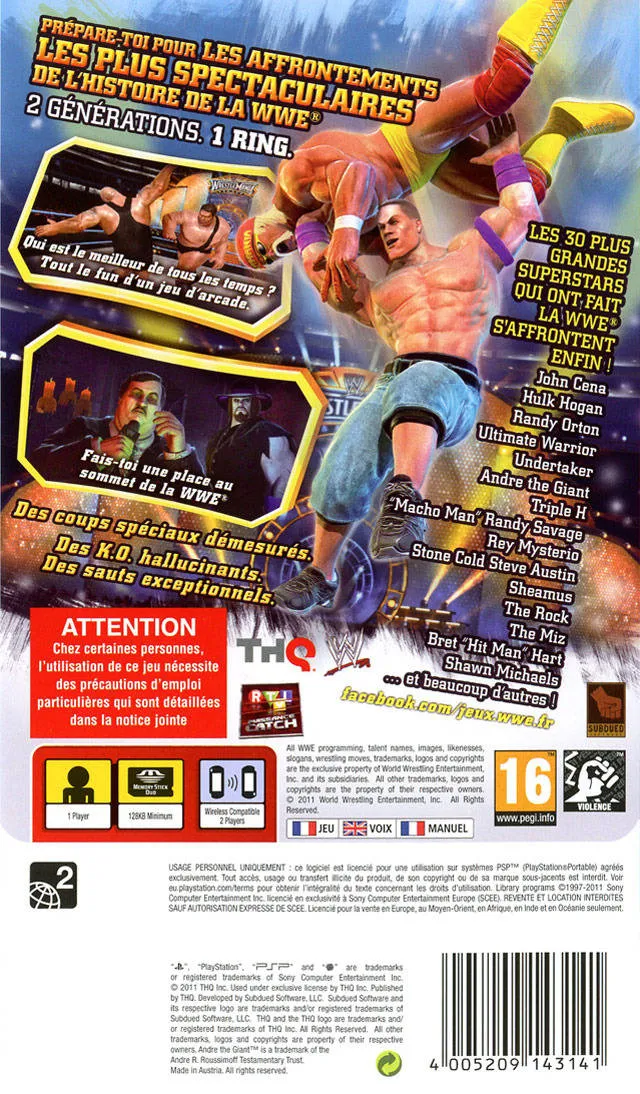 WWE All Stars box back