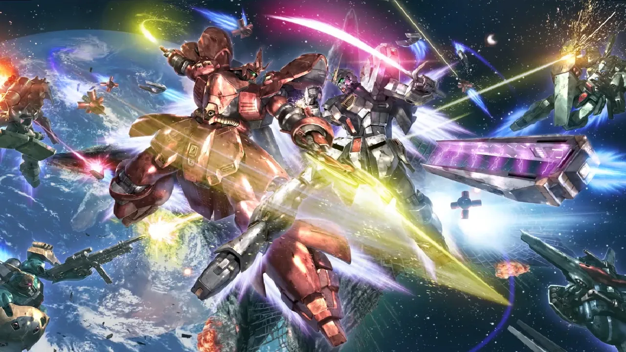 Backdrop artwork for SD Gundam G Generation Overworld
