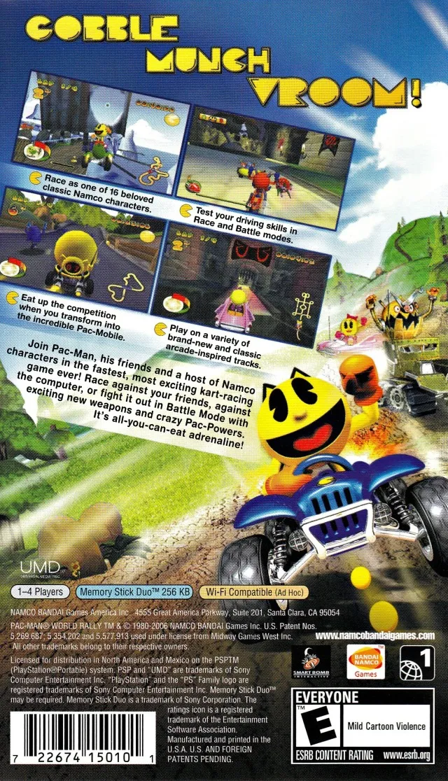 Pac-Man World Rally box back