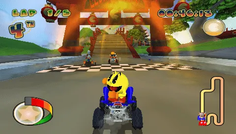 Backdrop artwork for Pac-Man World Rally