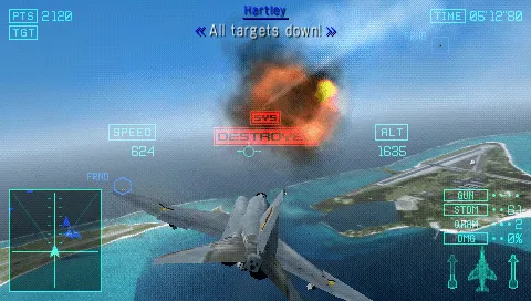 Backdrop artwork for Ace Combat: Joint Assault