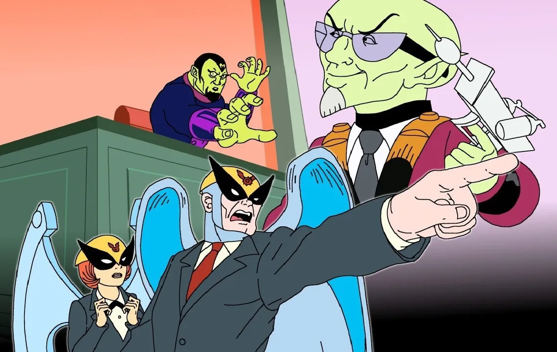 Backdrop artwork for Harvey Birdman: Attorney at Law