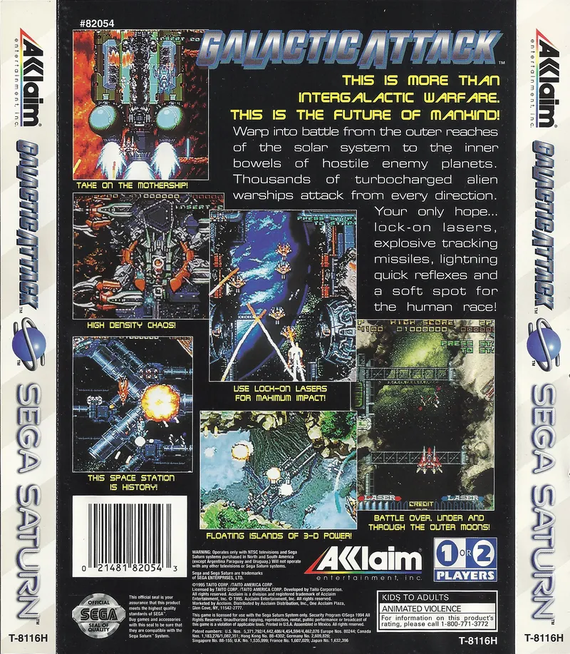 Galactic Attack box back