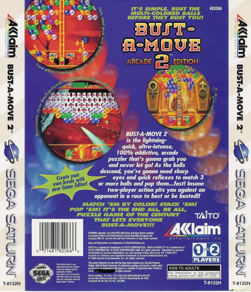 Bust-A-Move 2: Arcade Edition box back