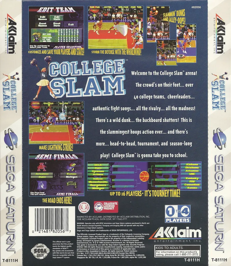 College Slam box back