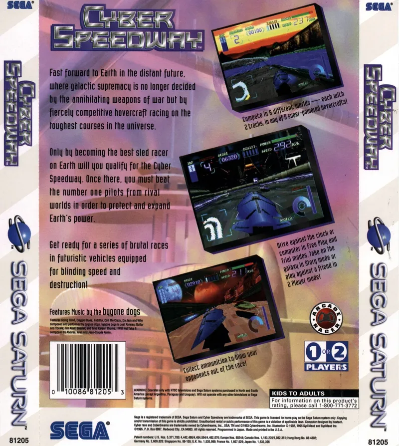 Cyber Speedway box back