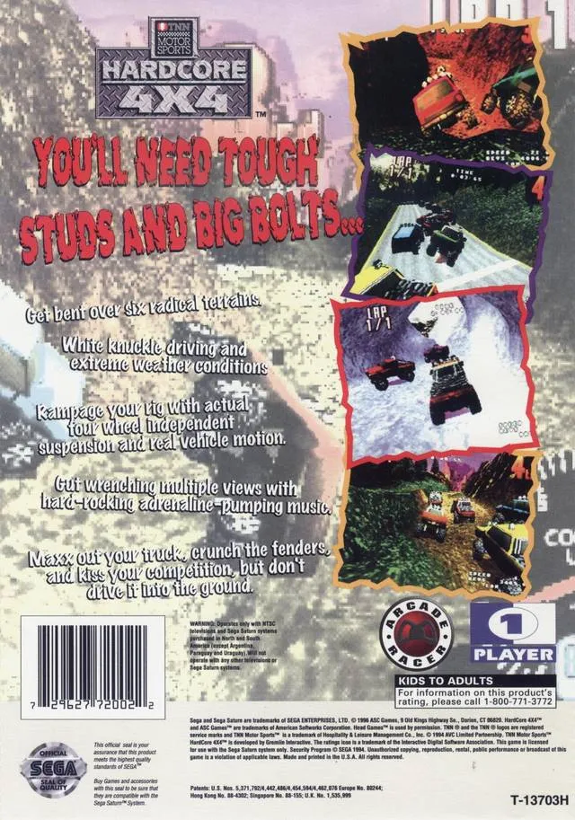 TNN Motor Sports Hardcore 4X4 box back