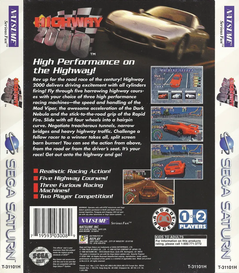 Highway 2000 box back