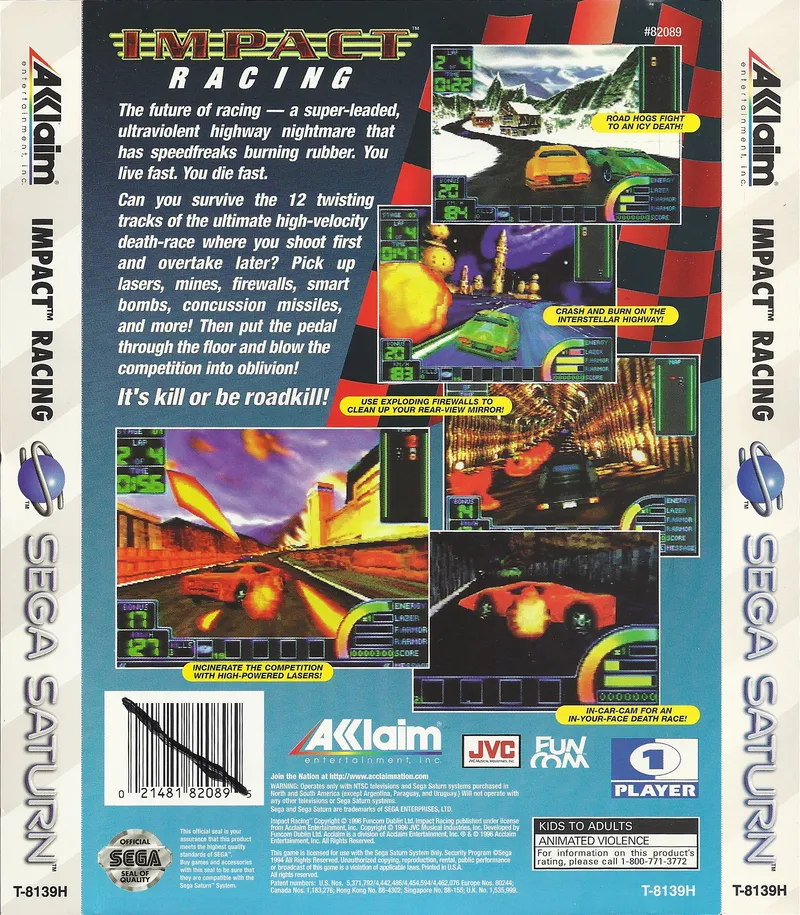 Impact Racing box back