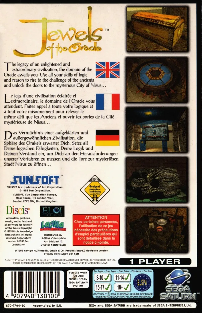 Jewels of the Oracle box back