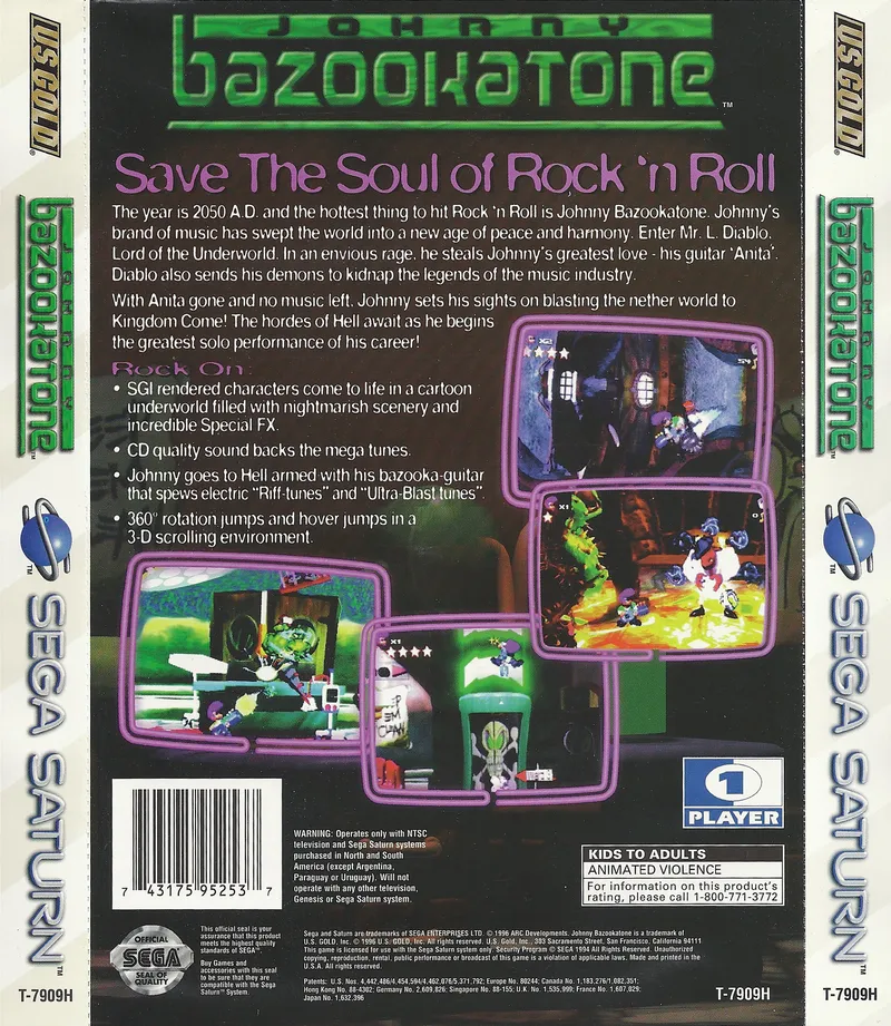 Johnny Bazookatone box back
