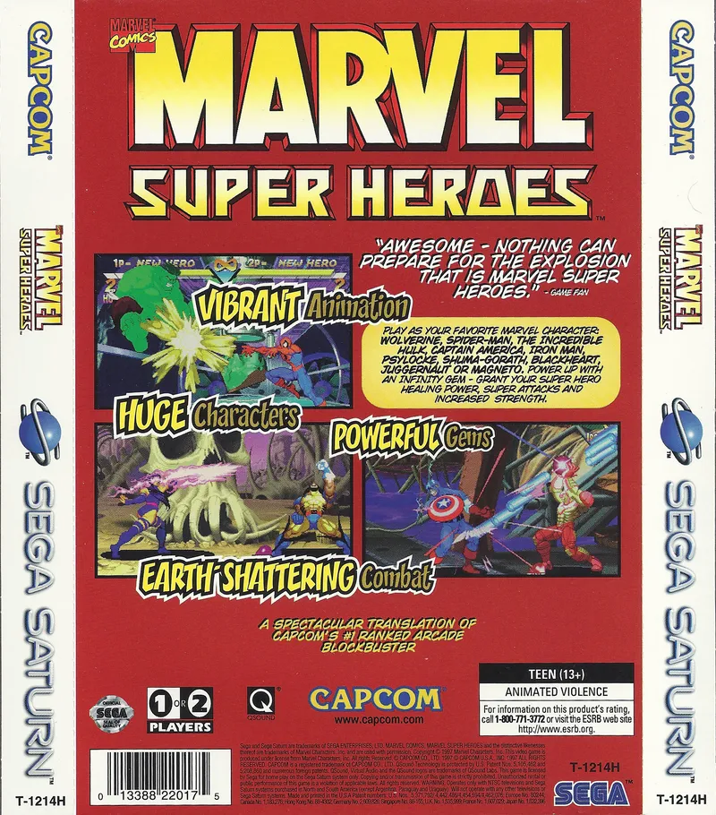 Marvel Super Heroes box back