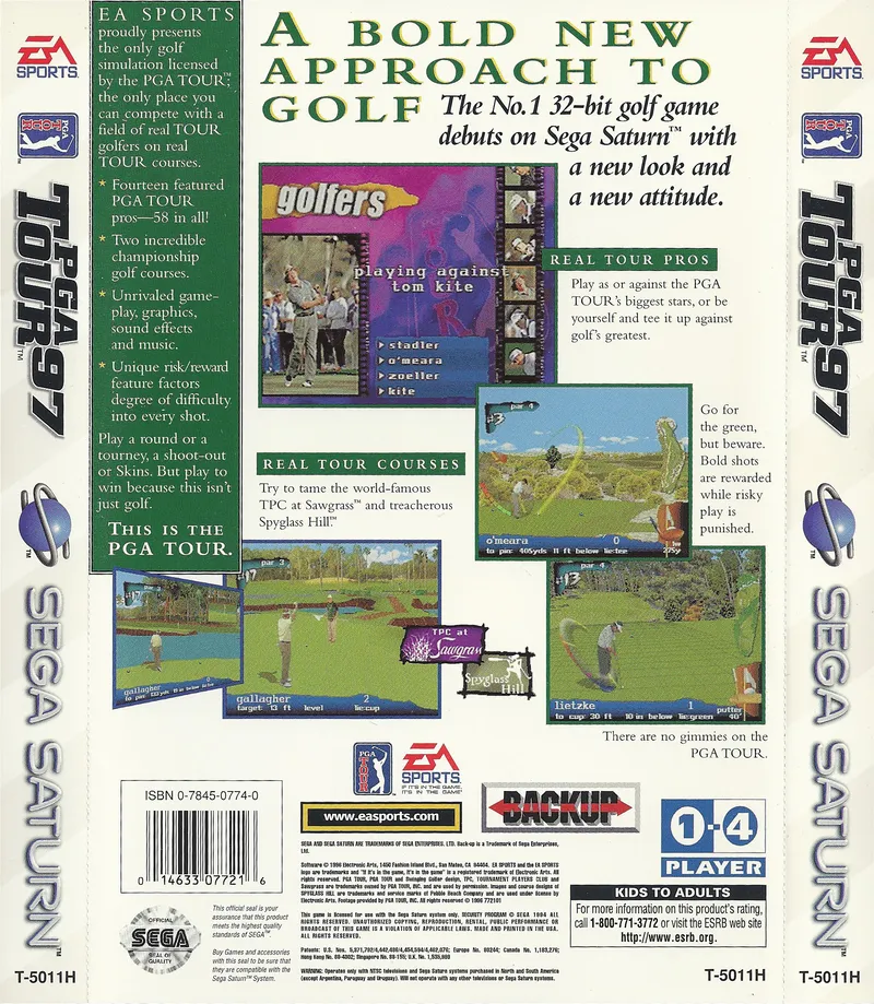 PGA Tour 97 box back