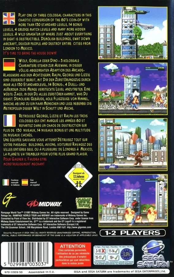 Rampage World Tour box back