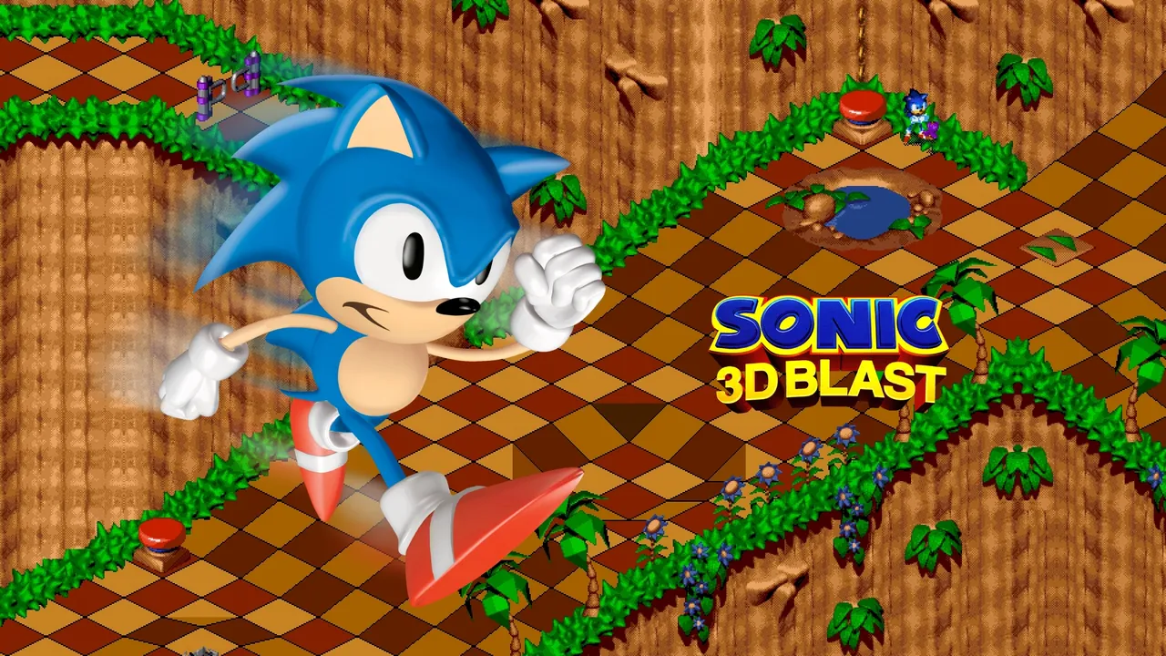 Backdrop artwork for Sonic 3D Blast