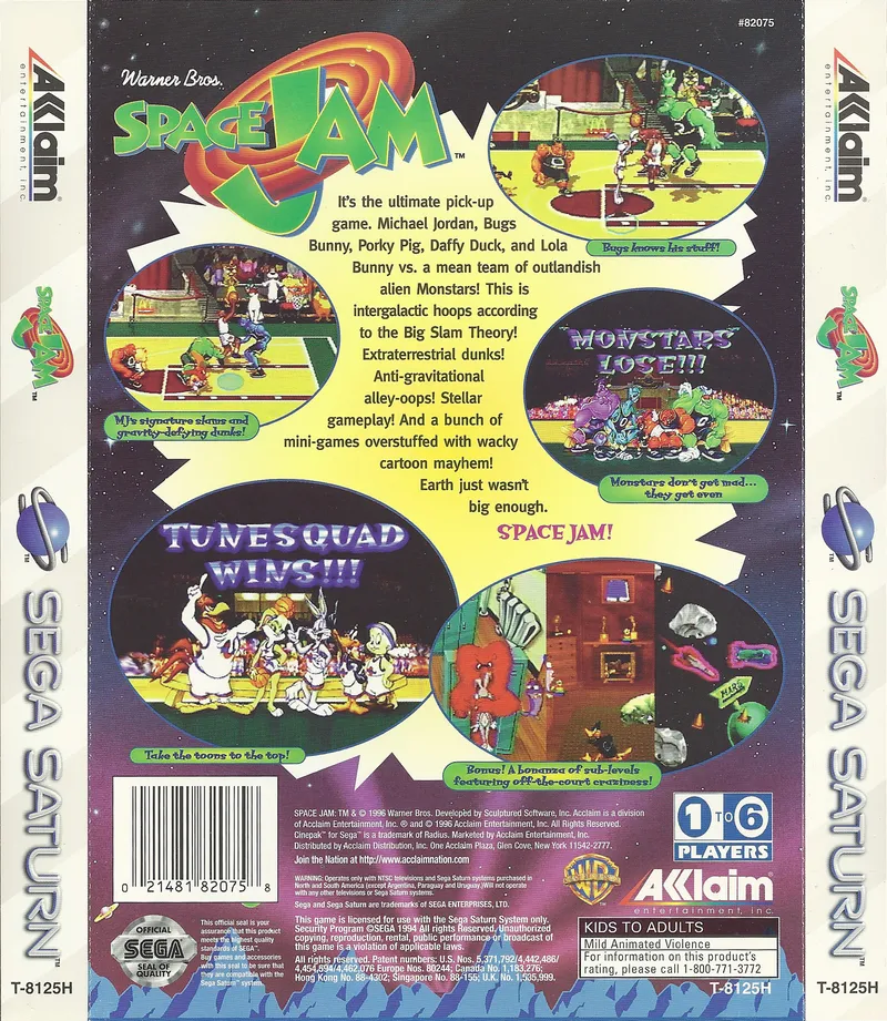 Space Jam box back