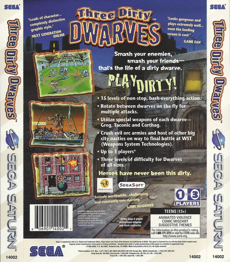 Three Dirty Dwarves box back