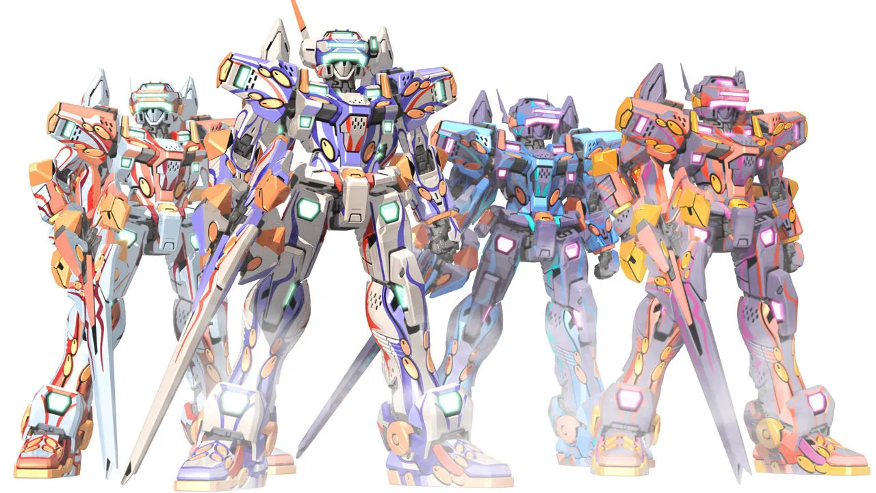 Backdrop artwork for Virtual On: Cyber Troopers
