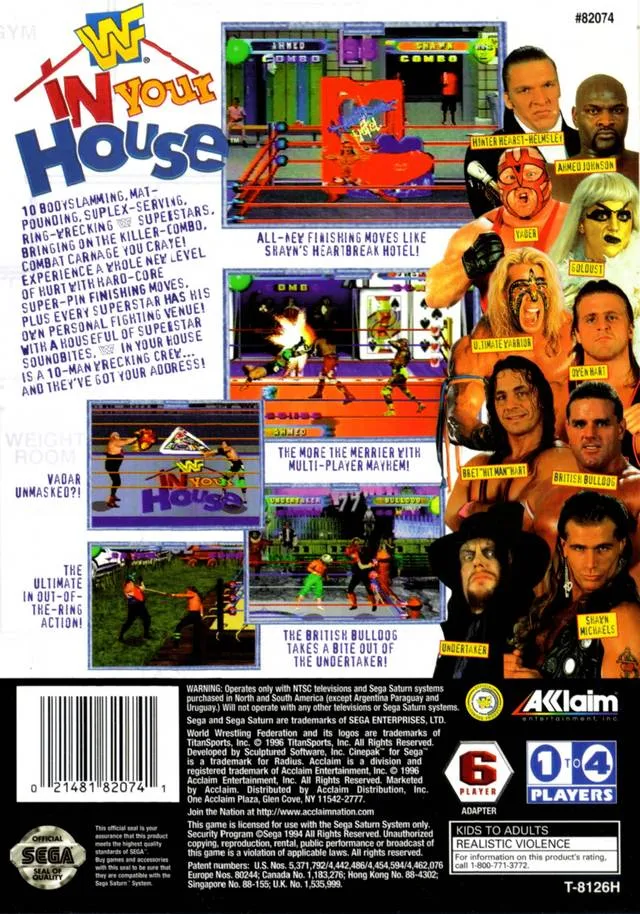 WWF In Your House box back