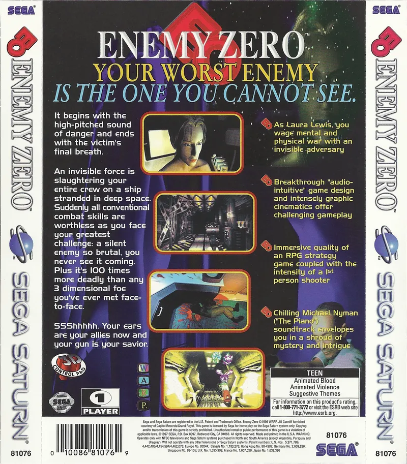 Enemy Zero box back